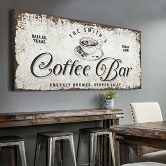 Tailored Canvases Custom Coffee Bar Sign