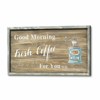 Vintage Fresh Coffee Wooden Wall Art