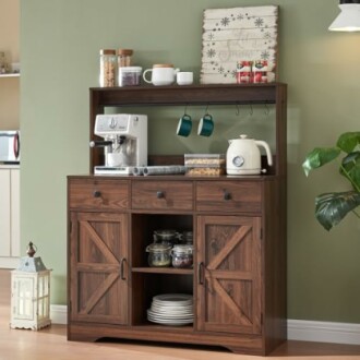 Wnutrees Farmhouse Coffee Bar Cabinet